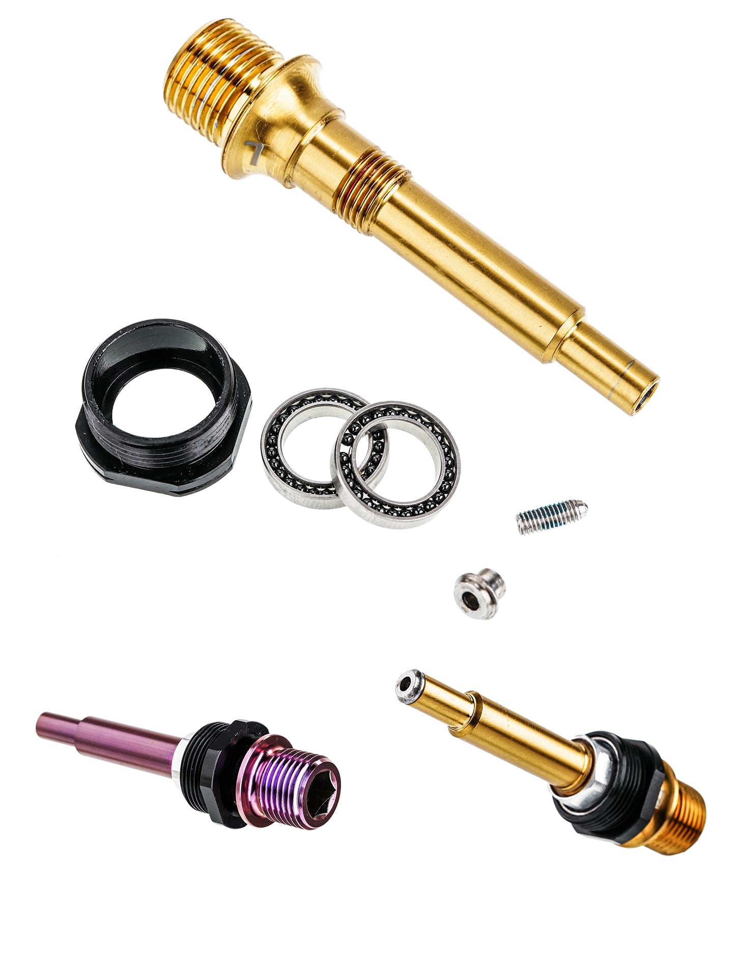 Chaser Titanium Pedal Axle Upgrade Kit for Shimano Dura-Ace R9100 Road Pedals