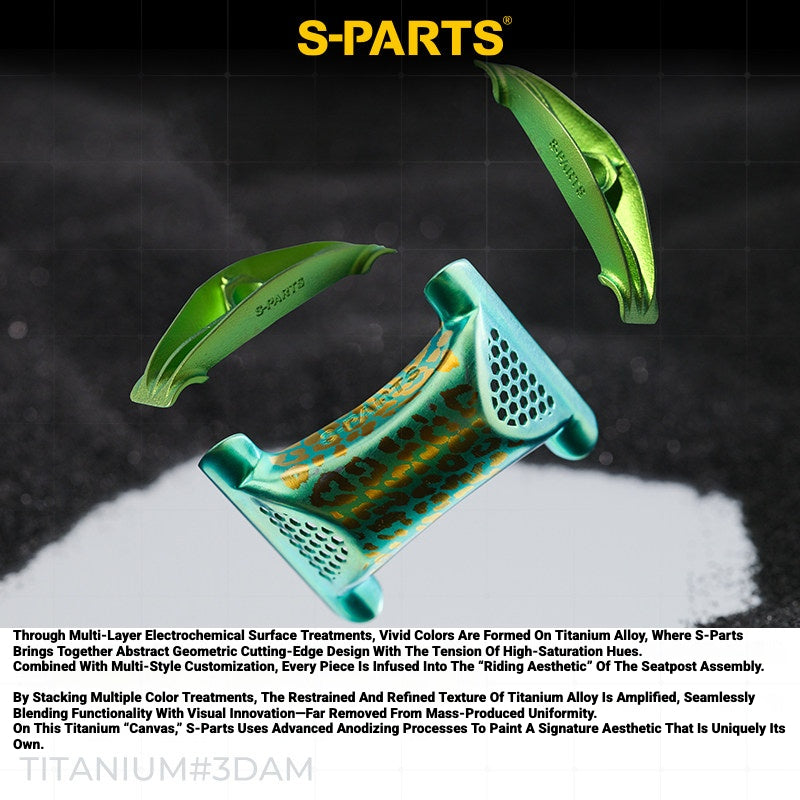 S-PARTS 3DAM Titanium 3D Printed Seatpost Hardware Kit for CERVÉLO S5 (2026 Compatible)