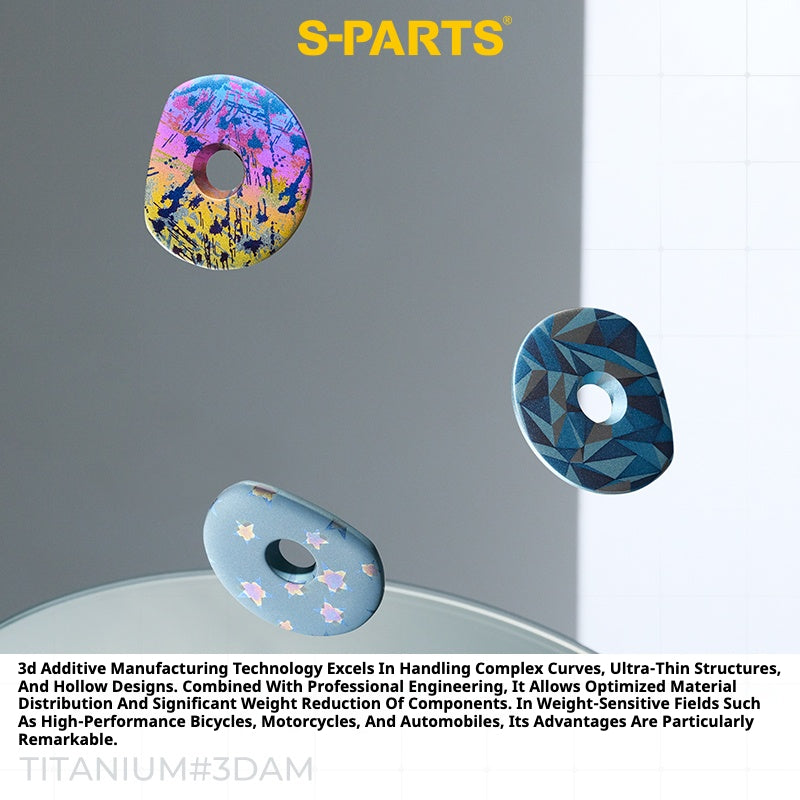 S-PARTS 3DAM D-Type Top Cap Set for GIANT | 3D-Printed Titanium Powder | OD2 / OD1 Compatible | Multiple Patterns