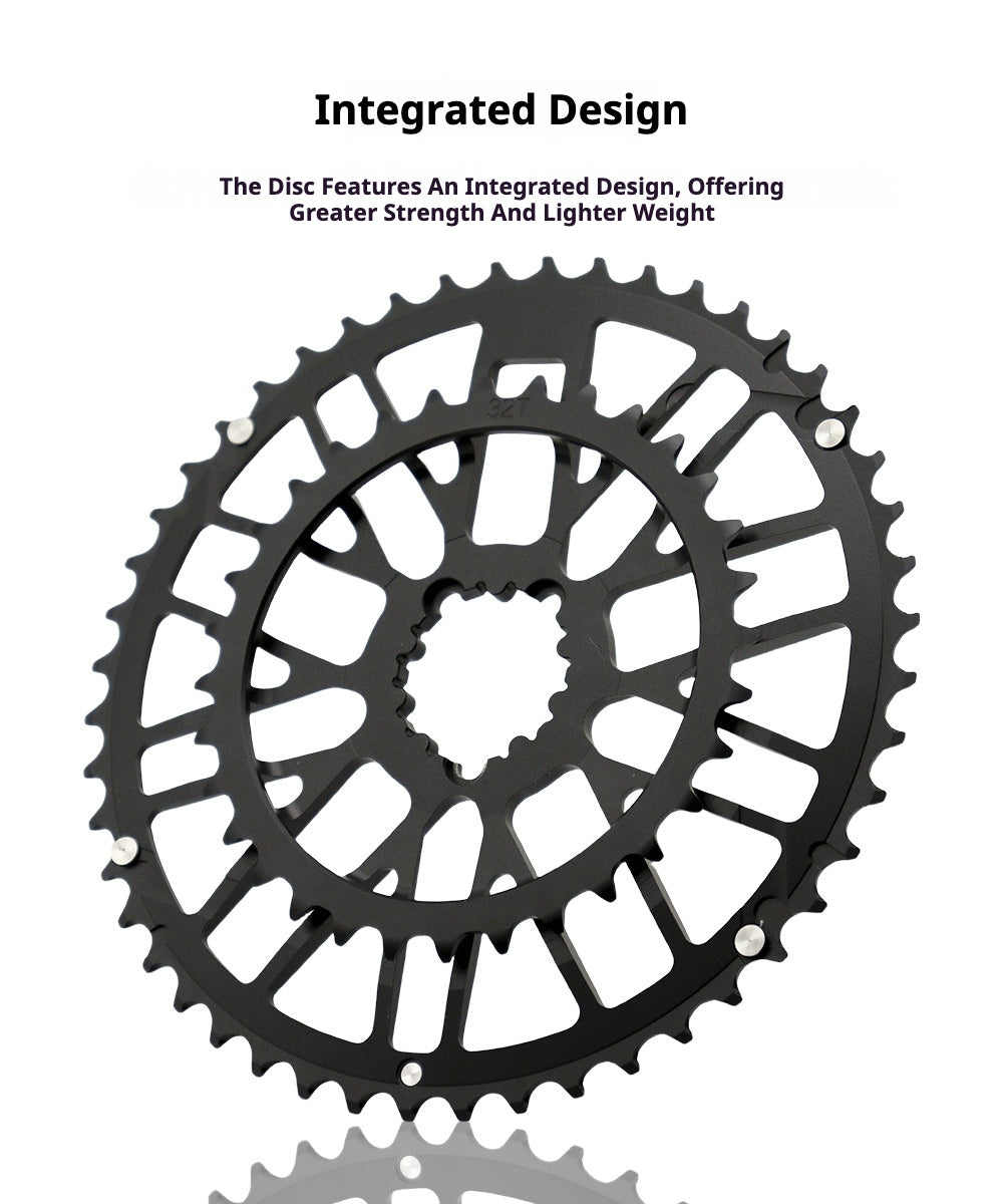EVOSID CNC Road Bike Chainring Set | 46-30T / 48-32T | 7075-T6 Aluminum | 3-Bolt Direct Mount | Compatible with GXP Cranks