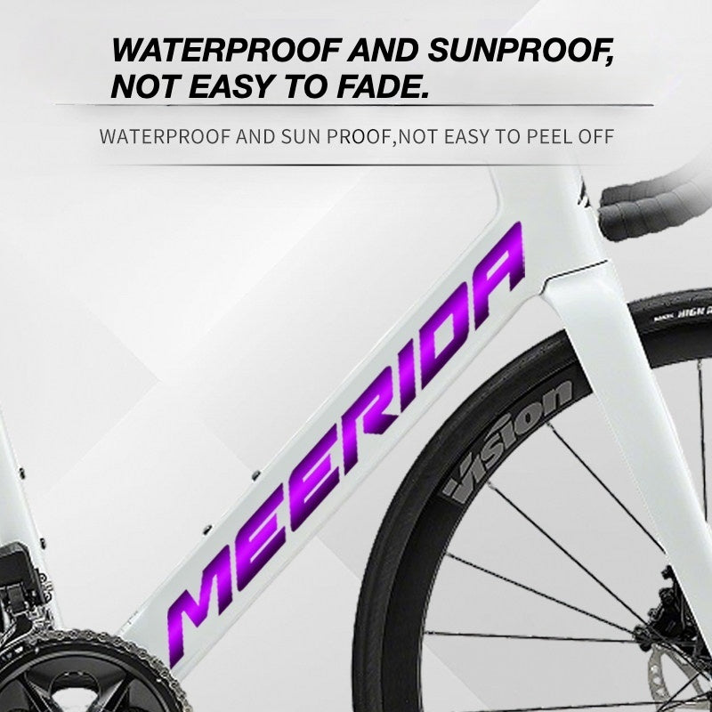 Custom OEM Logo Decals for Merida Reacto Road Bike Frame | Waterproof Overlay Stickers
