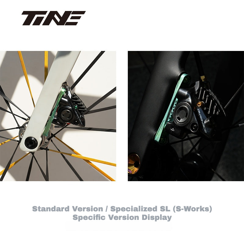 TiNE Ultra-Lightweight Titanium Disc Brake Mount – Standard & SL8-Specific Versions