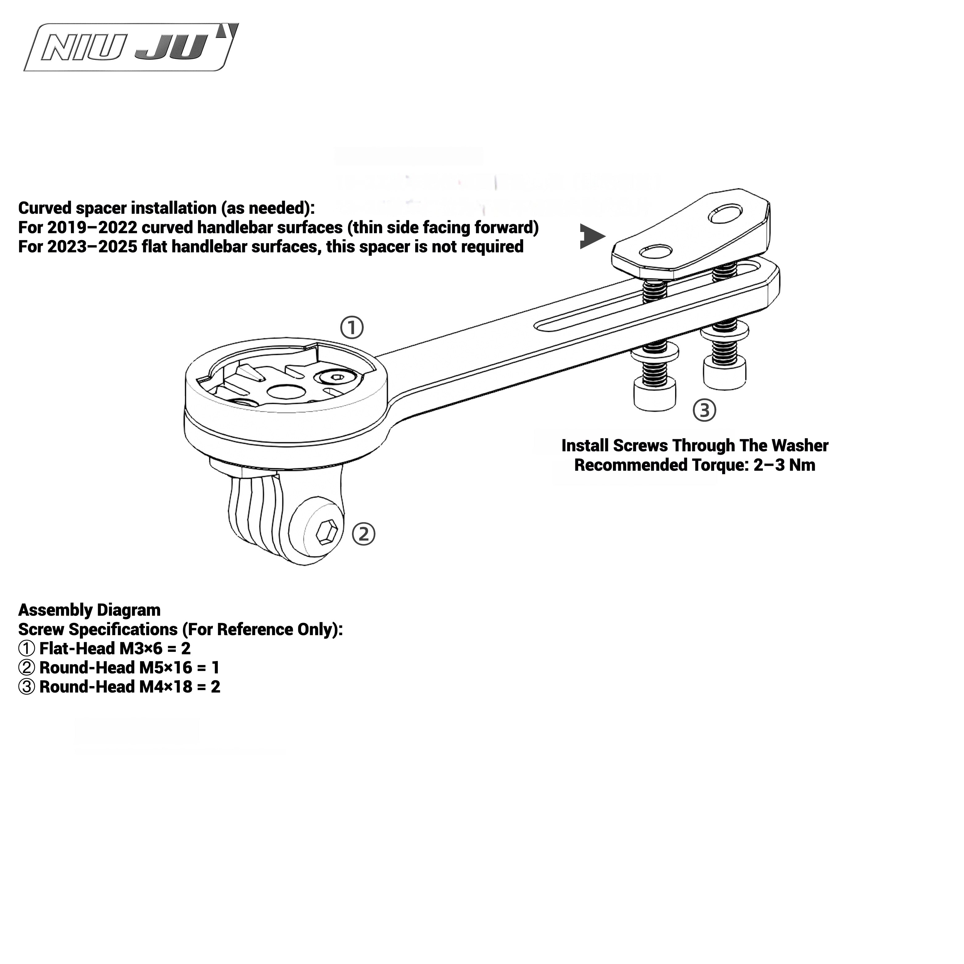 Cervelo S5 (AB08) Carbon Computer Mount|Fits Garmin/Wahoo/Bryton/IGPS/Giant|Ultra-Light Aero Mount for 2025 S5