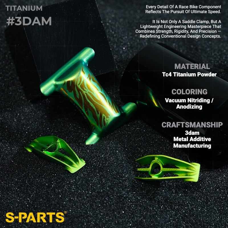 S-PARTS Titanium Saddle Clamp Bolt Kit for Cannondale SystemSix Gen 5 – 3D Printed Lightweight Upgrade