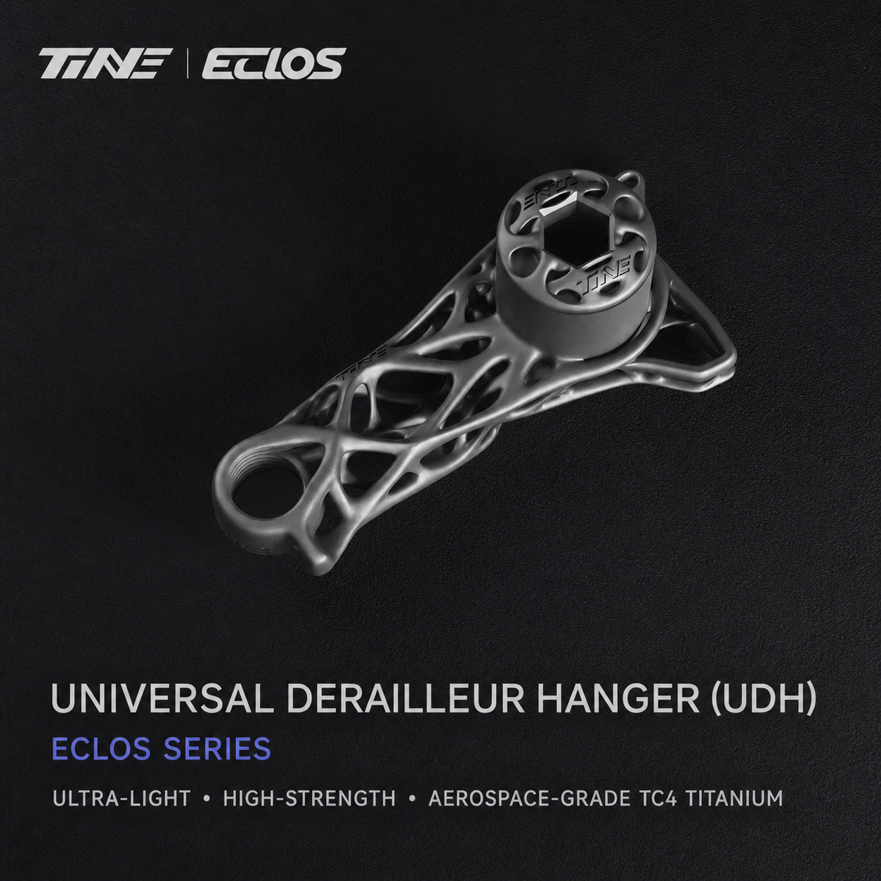 TiNE Titanium Derailleur Hanger | Shimano Direct Mount for UDH Frames | Tarmac SL9, Colnago Y1Rs, Trek Madone Gen 8 & Quick Pro ER