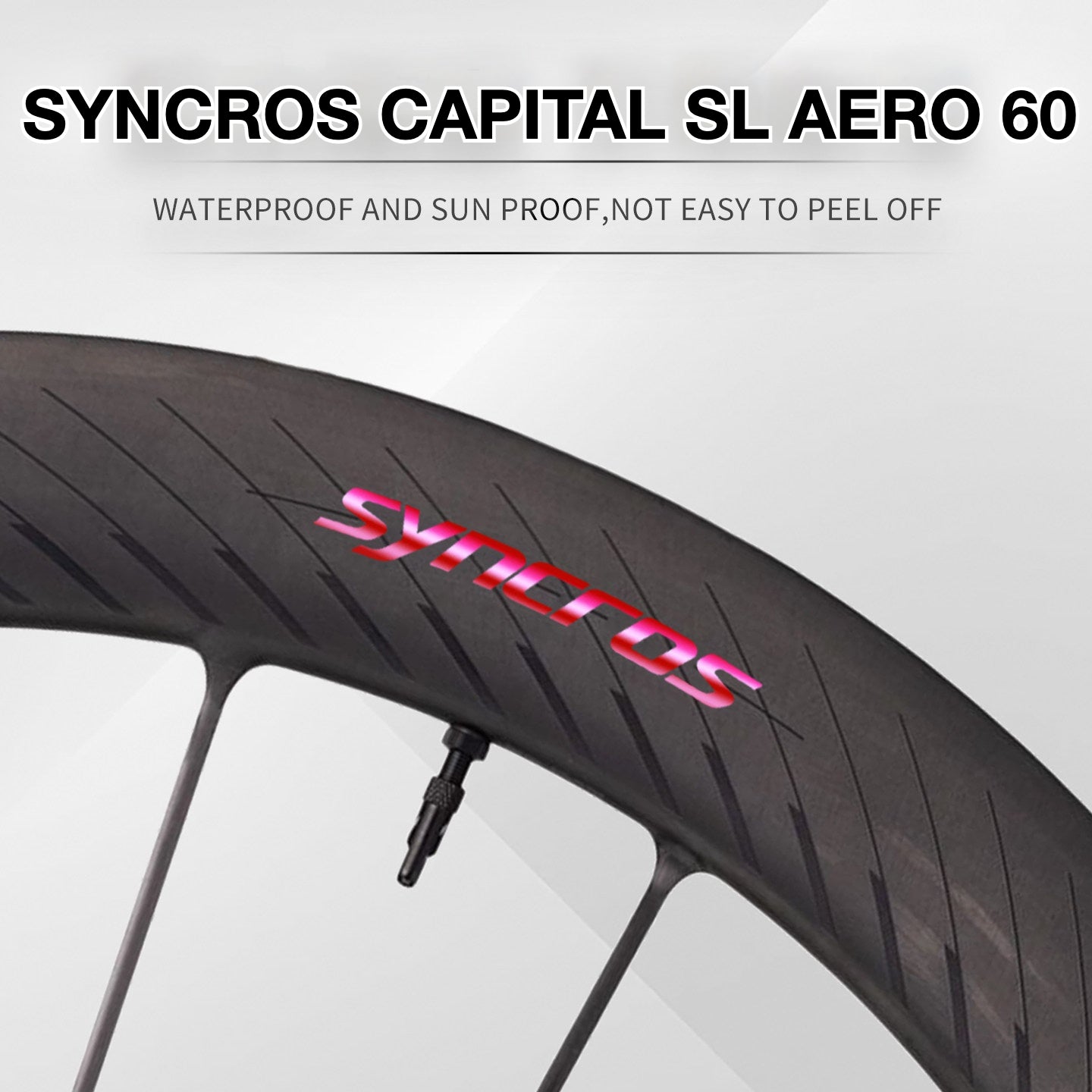 Syncros Capital SL60 Wheel Decal Sticker Kit – Logo Cover & Color Change
