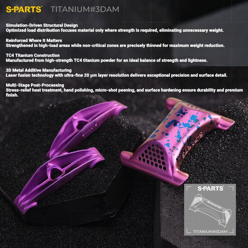 S-PARTS 3DAM Titanium 3D Printed Seatpost Hardware Kit for CERVÉLO S5 (2026 Compatible)