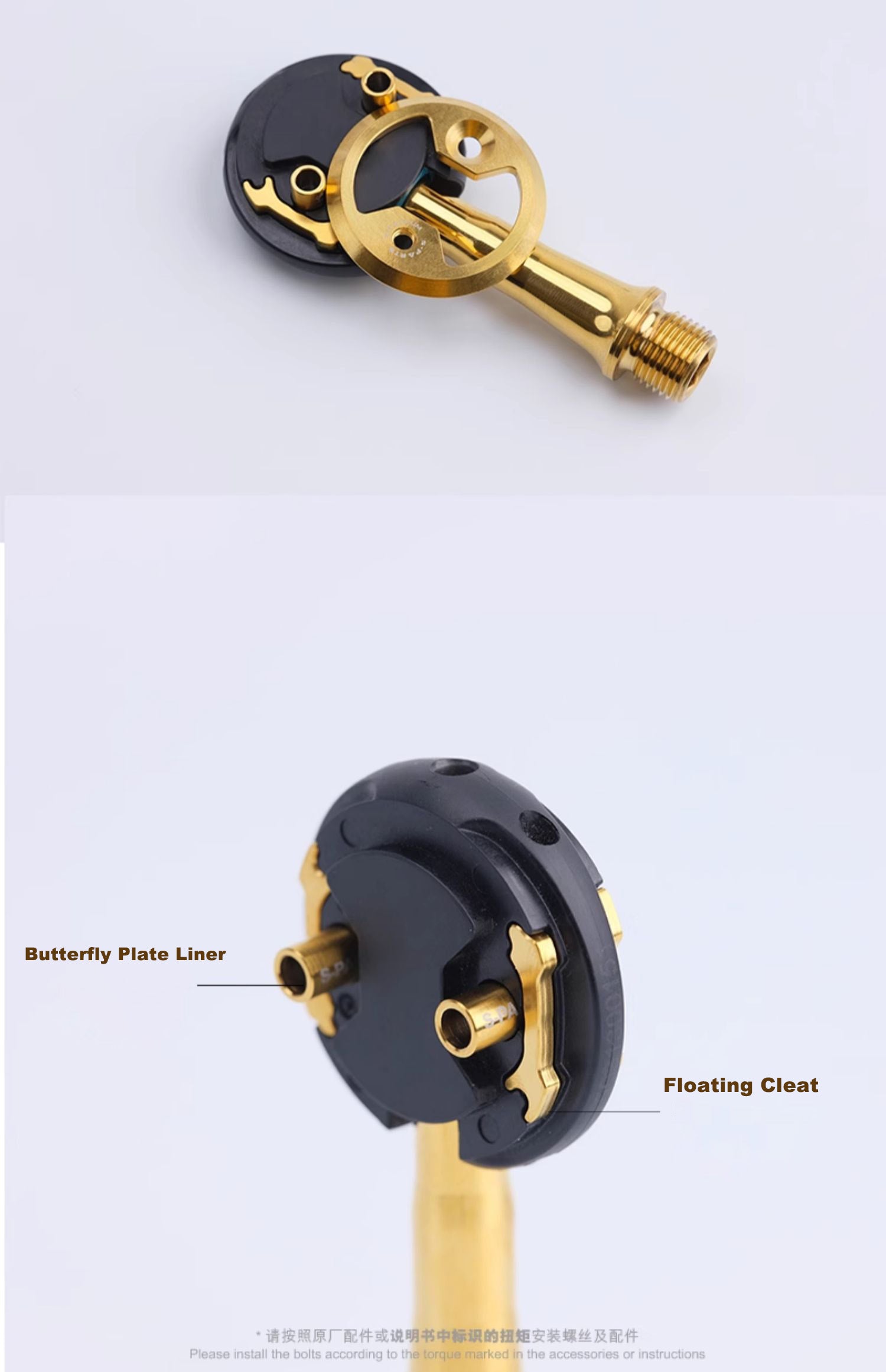 Titanium Alloy Bike Pedal Plate Bows for Wahoo Speedplay Cleats and Plates Prwlink Zero Power Meter Pedal