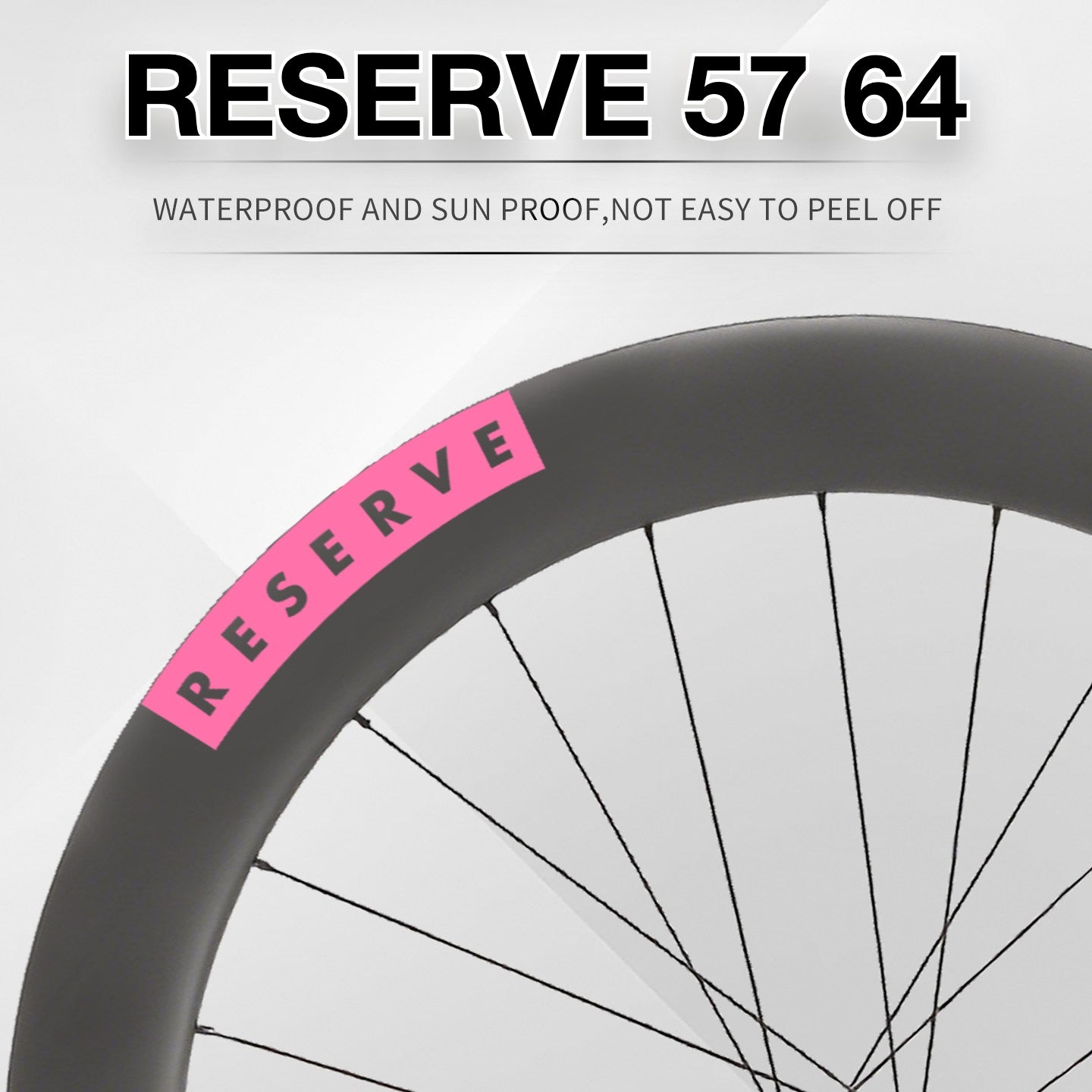 Reserve 5764 Wheel Decal Sticker Kit – Logo Cover & Color Change