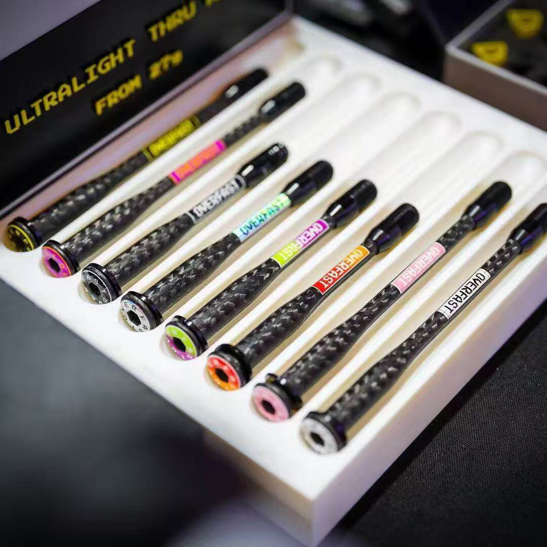 OVERFAST 29g Ultra-Light Carbon Fiber Thru Axle Set for TIME Road Bikes