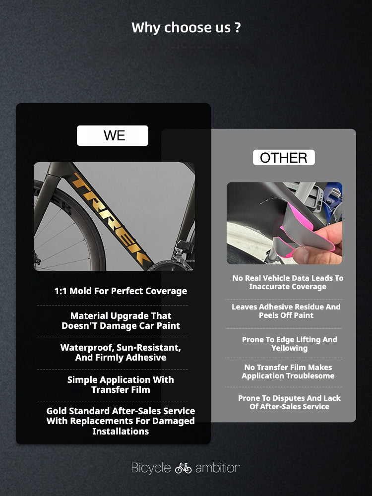 TREK Madone Gen 8 Frame Logo Decal Set – Large & Small Down Tube Stickers | Color Change