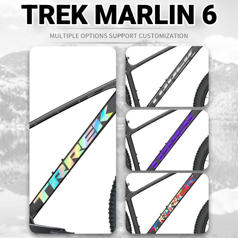 TREK Marlin 6 Frame Logo Decal Kit | Custom Color Change MTB Sticker Waterproof