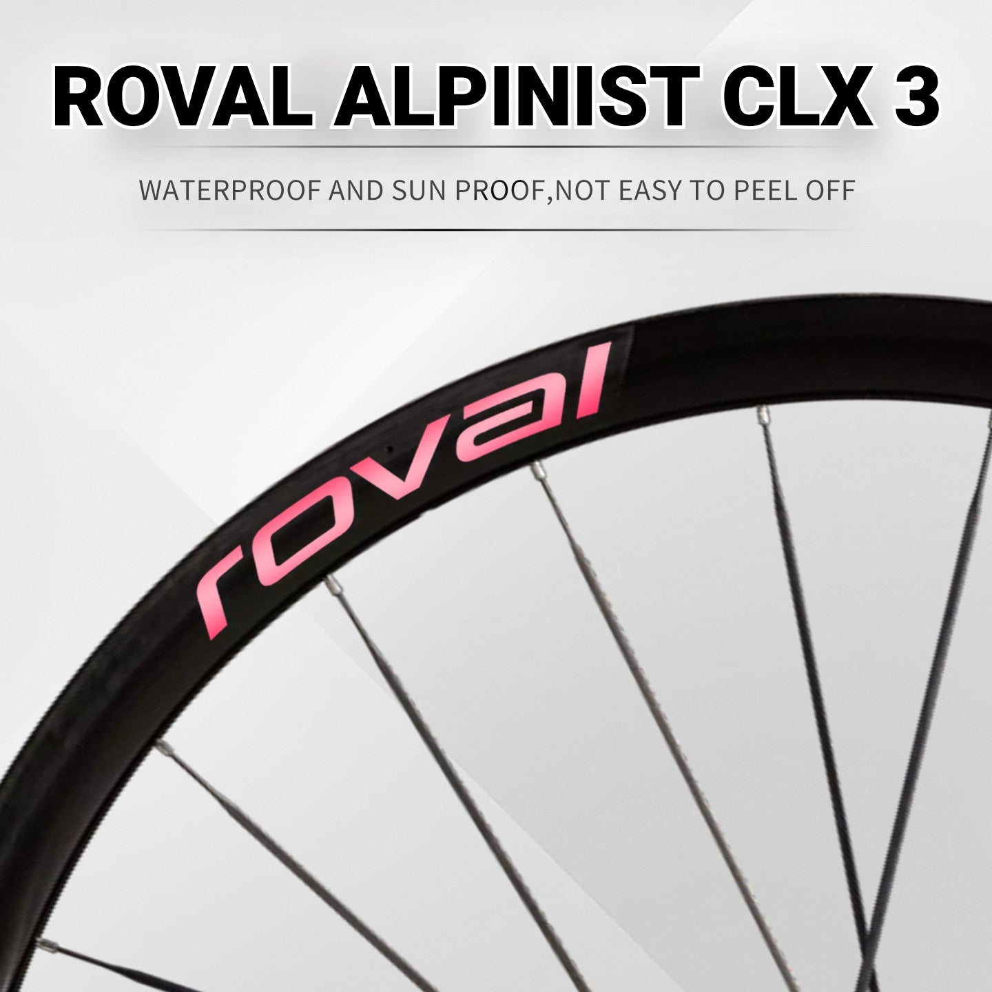 Roval Alpinist CLX 3 Wheel Decals | Waterproof Custom Rim Stickers for Specialized Carbon Wheels
