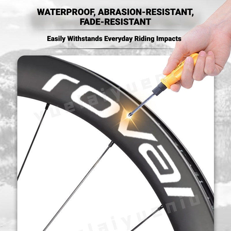 ROVAL RAPIDE CLX II Logo Color Change Sticker | Waterproof | Full Set for Two Wheels + Backup Included