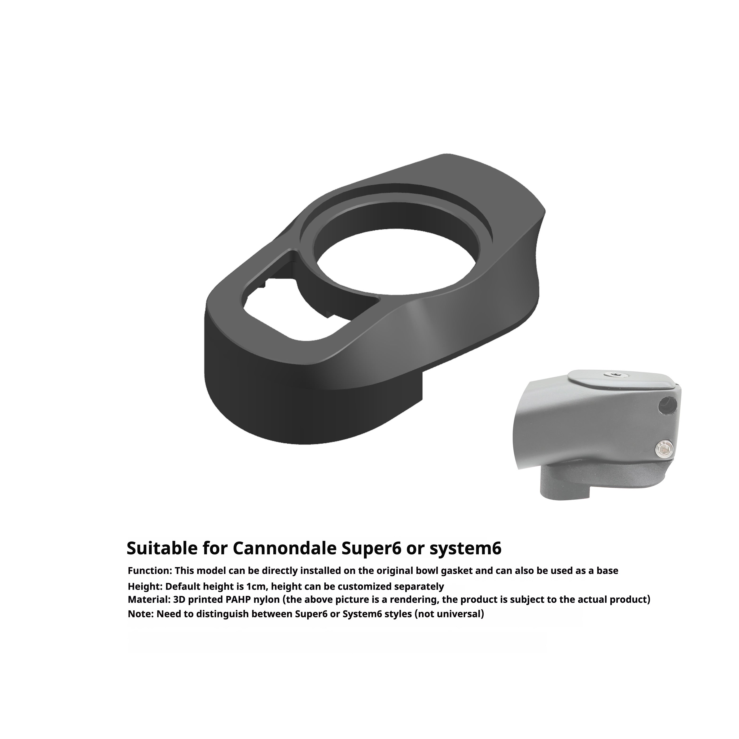 EXS AeroVer Integrated Handlebar Custom Spacers & Adapters – Compatible with Giant Propel, BMC, Cannondale, Trek, Specialized & More