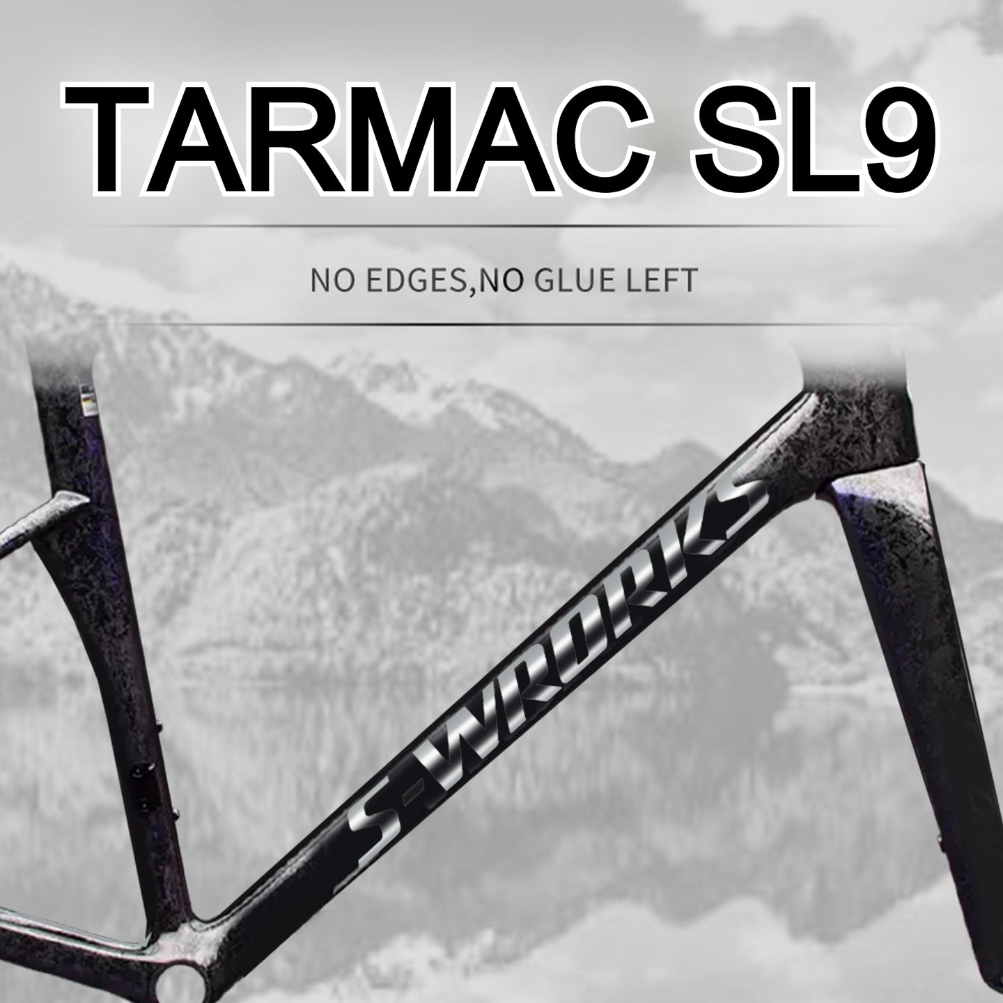 Specialized S-Works Tarmac SL9 Frame Logo Decals – Custom Color Waterproof Replacement Stickers