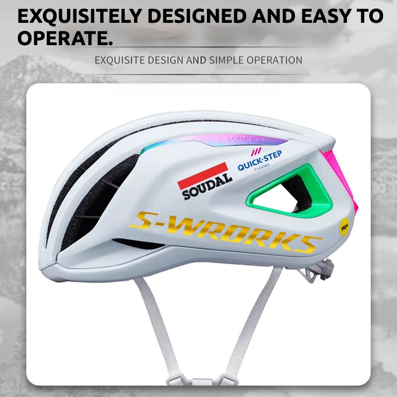 S-Works Prevail 3 Helmet Decal Sticker Kit for Specialized Quick-Step Team Logo Color Change