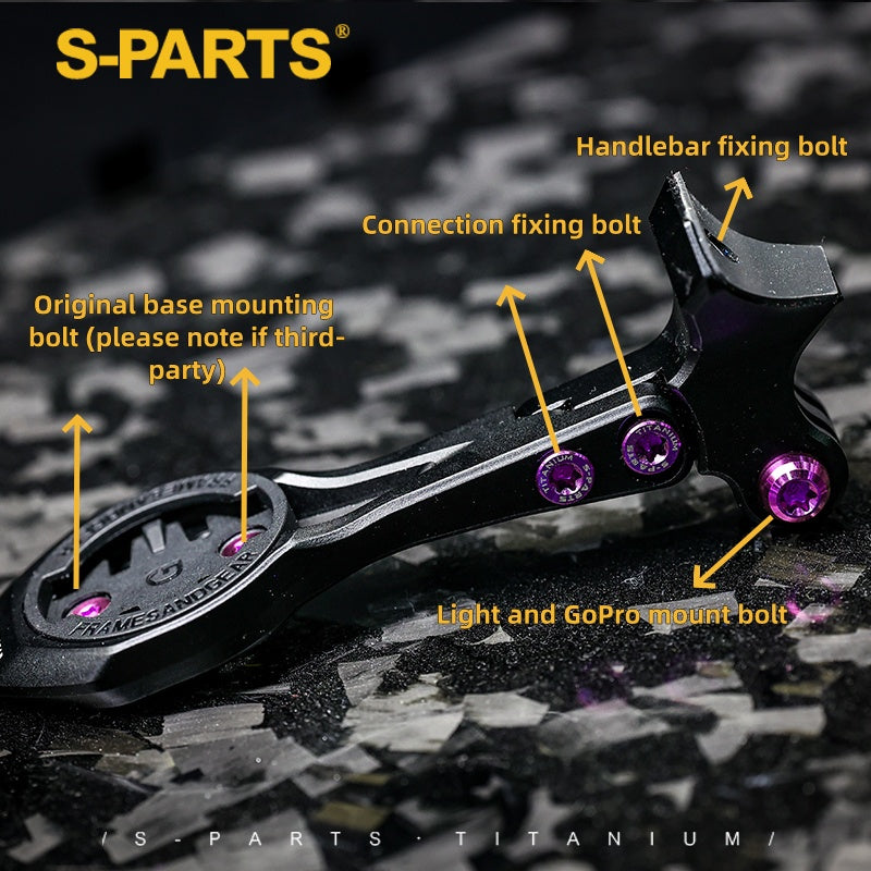 S-Parts Titanium Upgrade for Tarmac SL7 SL6/Specialized Sworks Shimano Dura Ace SRAM RED AXS/R9270 R9250 Di2 Force Project BLACK LTD/ SD Worx Screw Bolt Nut
