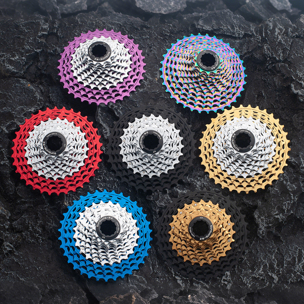 SUNSHINE Road Bike 11 / 12 Speed SLR Ultralight Color Cassette 11-36T HG Freehub 7075 Alloy