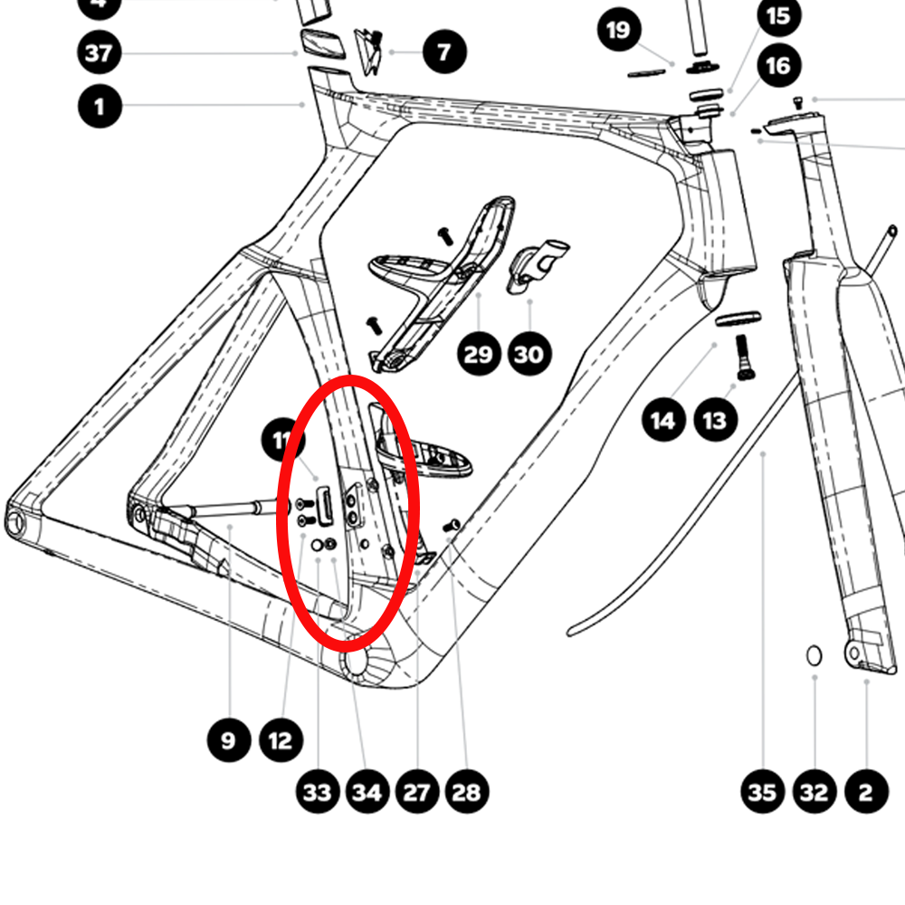 Colnago Y1RS Complete Titanium Bolt Kit|Handlebar / Seatpost / Frame / Bottle Cage Full Upgrade