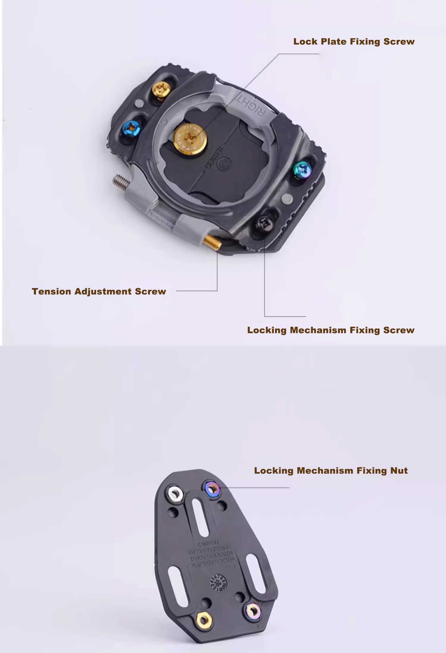 Titanium Alloy Bike Pedal Plate Bows for Wahoo Speedplay Cleats and Plates Prwlink Zero Power Meter Pedal
