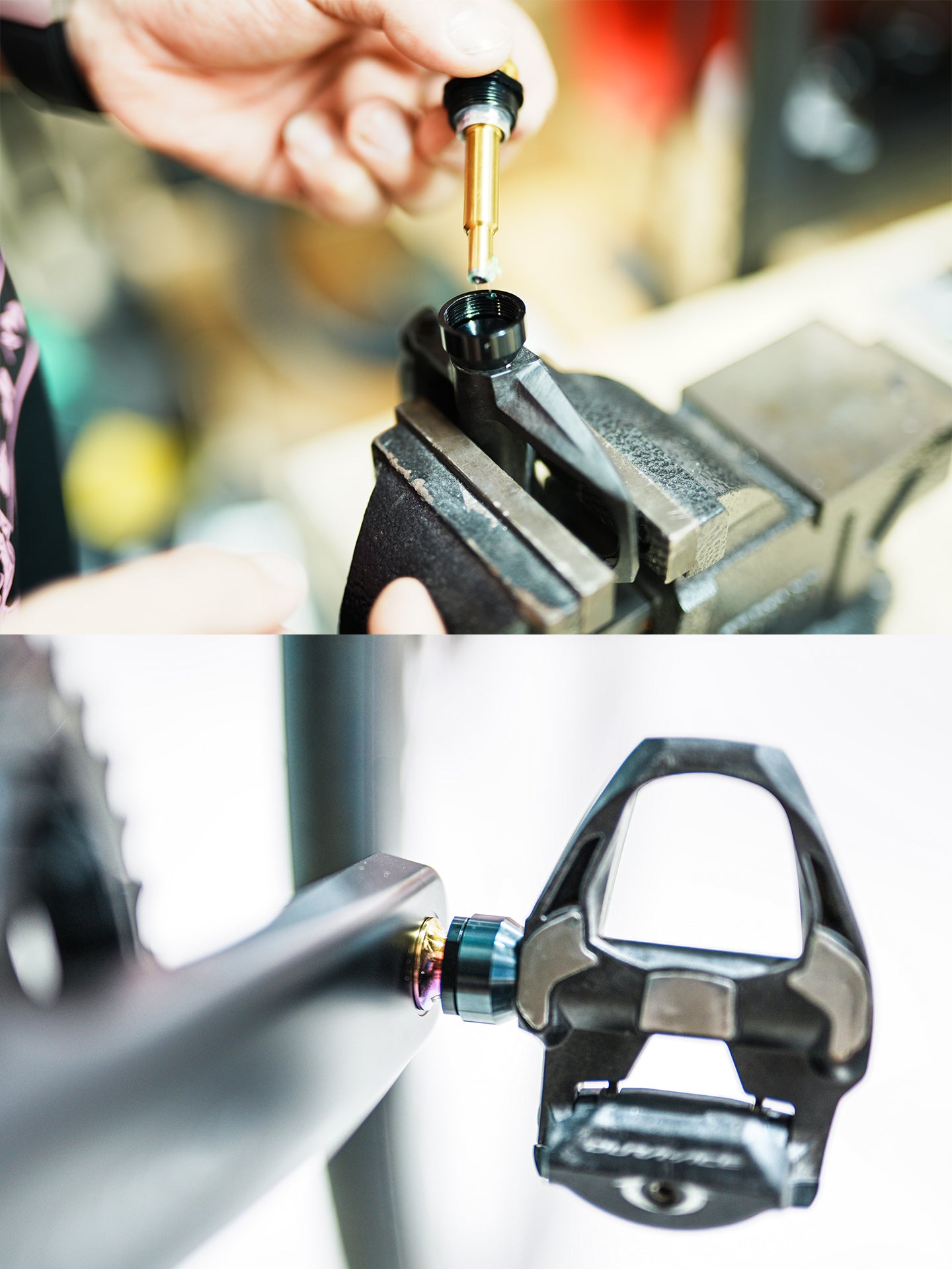 Chaser Titanium Pedal Axle Upgrade Kit for Shimano Dura-Ace R9100 Road Pedals