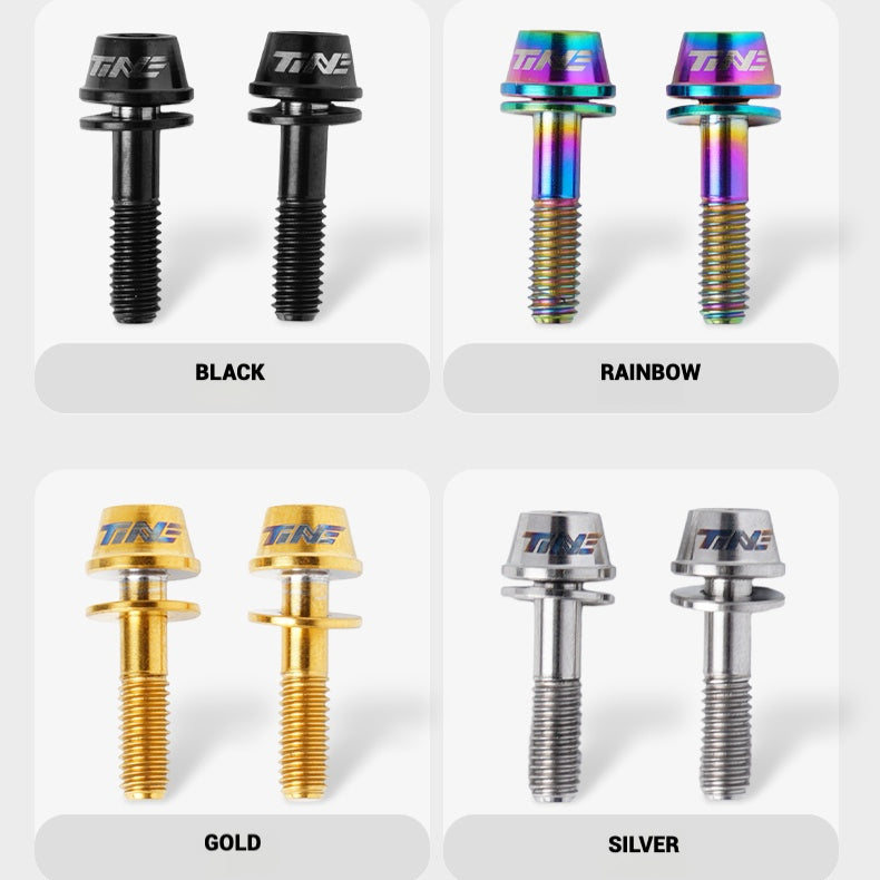 TiNE Titanium Alloy Screws for DARIMO Nexum Drag Integrated Handlebar – M4×16 Lightweight Stem Bolts (8 Colors)