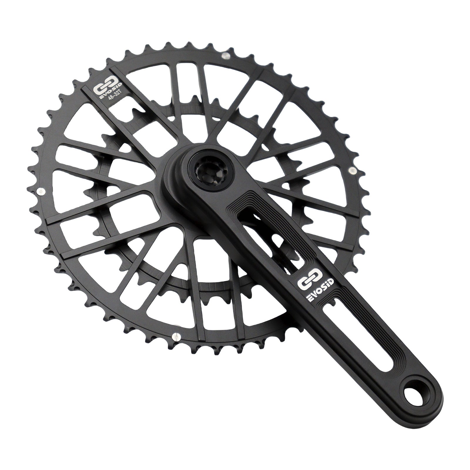 EVOSID CNC Road Bike Chainring Set | 46-30T / 48-32T | 7075-T6 Aluminum | 3-Bolt Direct Mount | Compatible with GXP Cranks