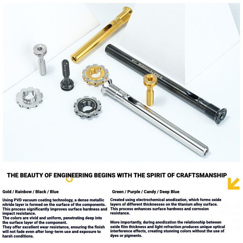 Titanium Headset Compression Plug Kit for Colnago Y1RS | Fork Compression Assembly XS S M L