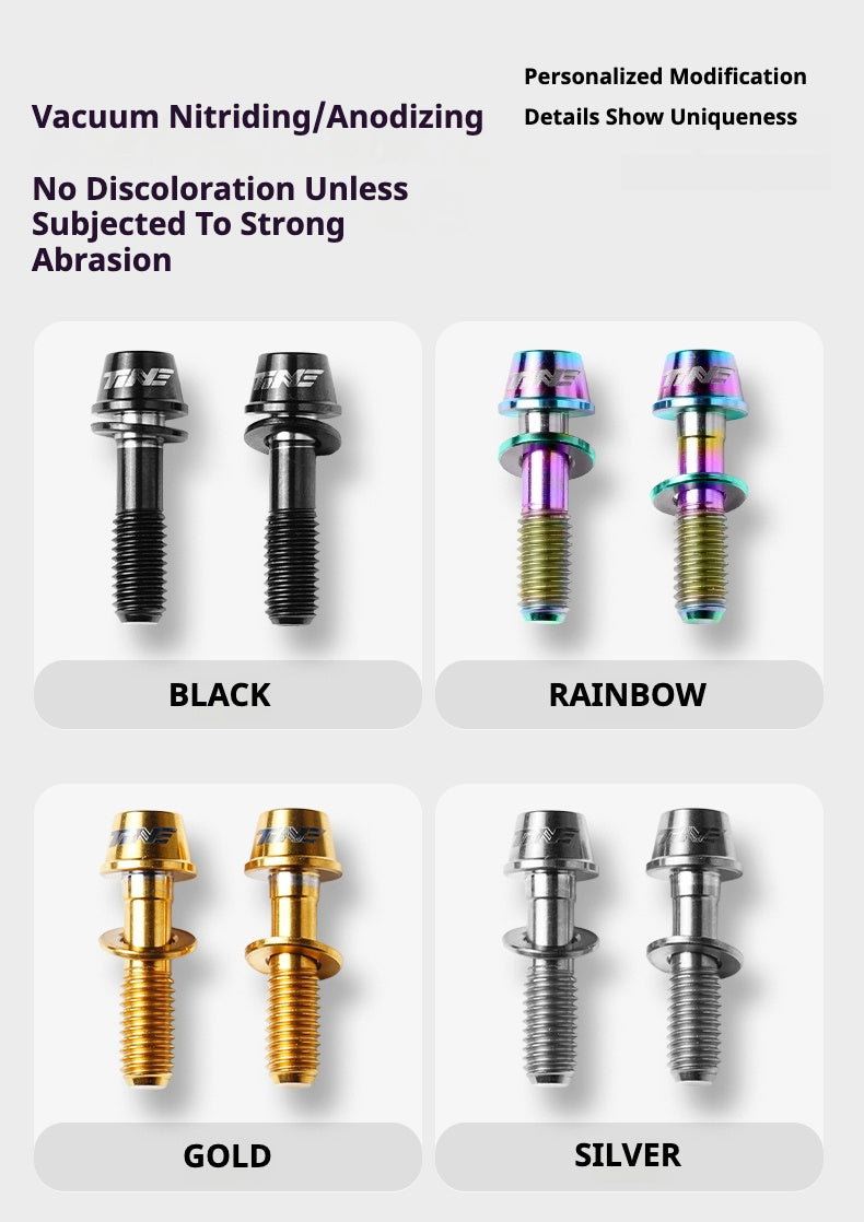 TiNE Titanium Stem Bolts M5×18 (Pair of 2) | Ultralight CNC Bolts for Stems & Integrated Handlebars