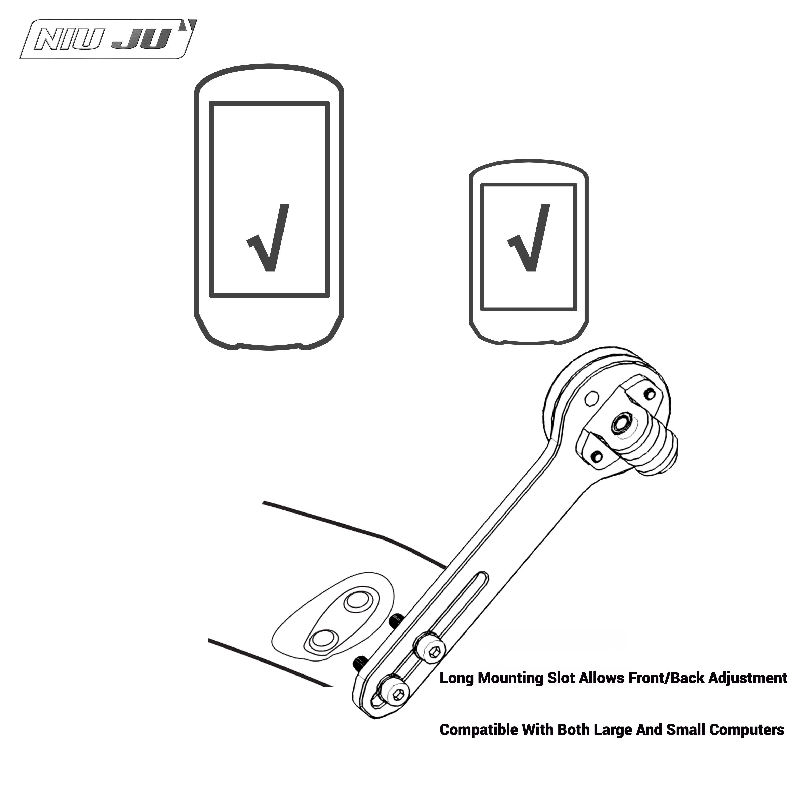 Cervelo S5 (AB08) Carbon Computer Mount|Fits Garmin/Wahoo/Bryton/IGPS/Giant|Ultra-Light Aero Mount for 2025 S5