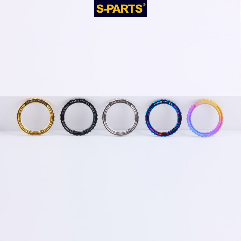S-PARTS Titanium Centerlock Lockring for BORA Ultra WTO, Campagnolo Hyperon, Fulcrum Racing Zero Carbon, and Shamal | Premium Wheel Hub Upgrade|1pcs