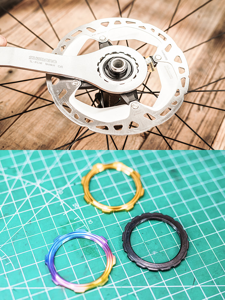 Titanium Campy Centerlock Lockring for Bora Ultra WTO, Fulcrum Hyperon, Shamal Wheelset | Campagnolo Carbon Racing Zero | Grade 5 TC4 CNC 5.2g