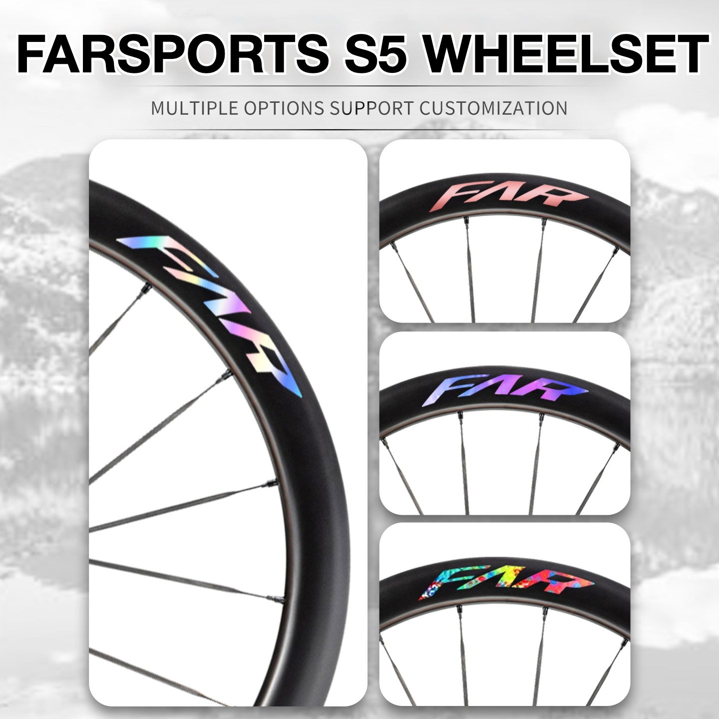 2025 FARSPORTS S5 Wheel Decal Sticker Kit – Logo Cover & Color Change