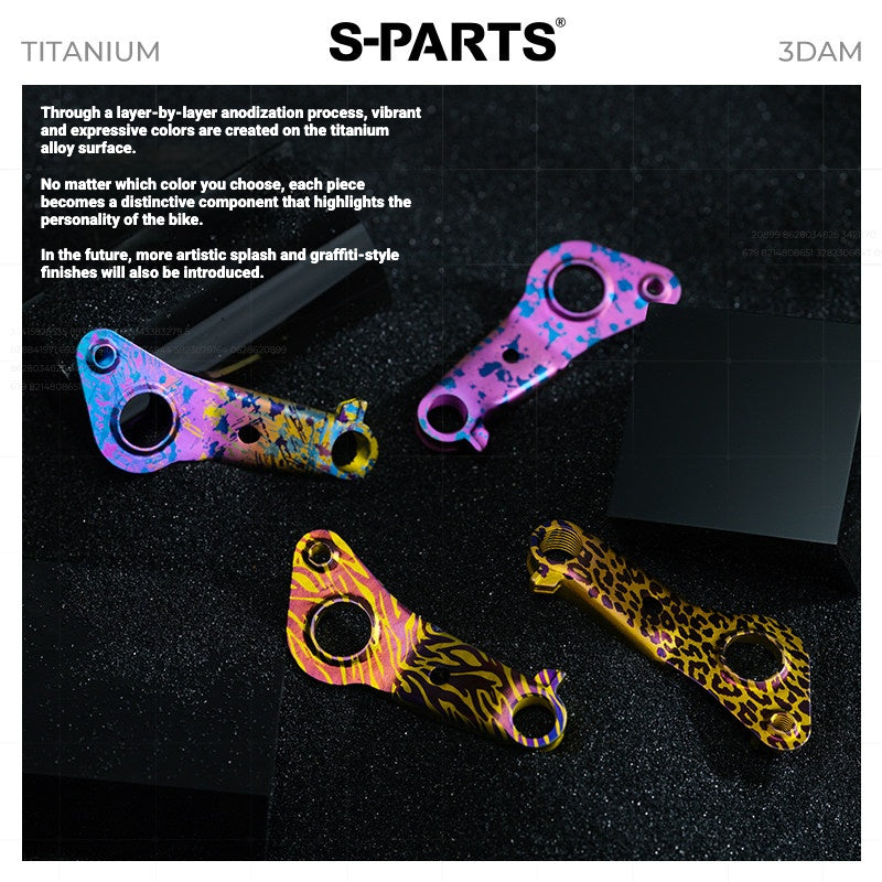 S-PARTS 3DAM Titanium Direct Mount Derailleur Hanger for Specialized | Ultralight 3D Printed Bike Hanger