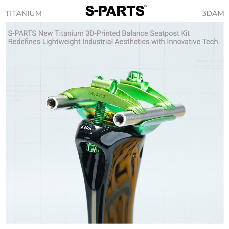 S-PARTS Titanium Saddle Clamp Bolt Kit for Cannondale SystemSix Gen 5 – 3D Printed Lightweight Upgrade