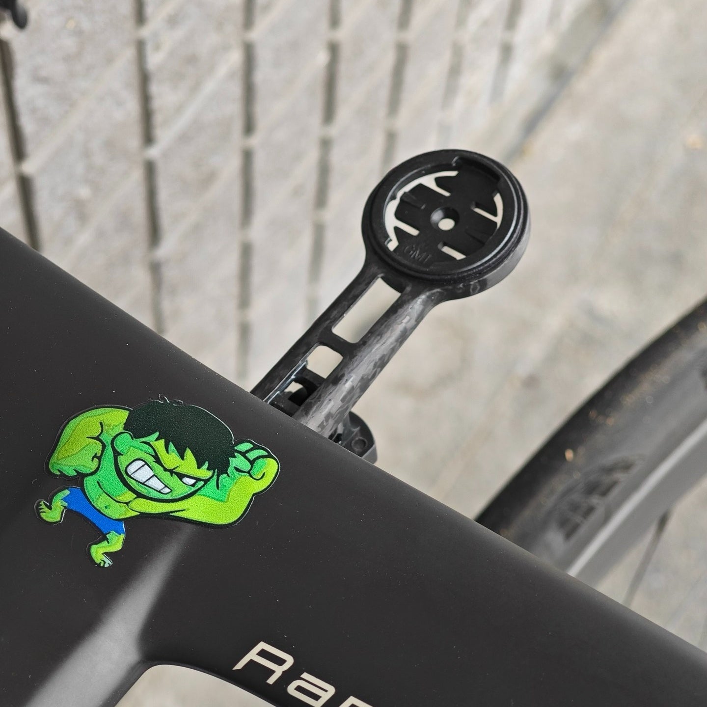Seka Spear / Rapier Integrated Carbon Computer Mount | Ultra-Light 10g | Supports Garmin 1050 | Titanium Bolts Included