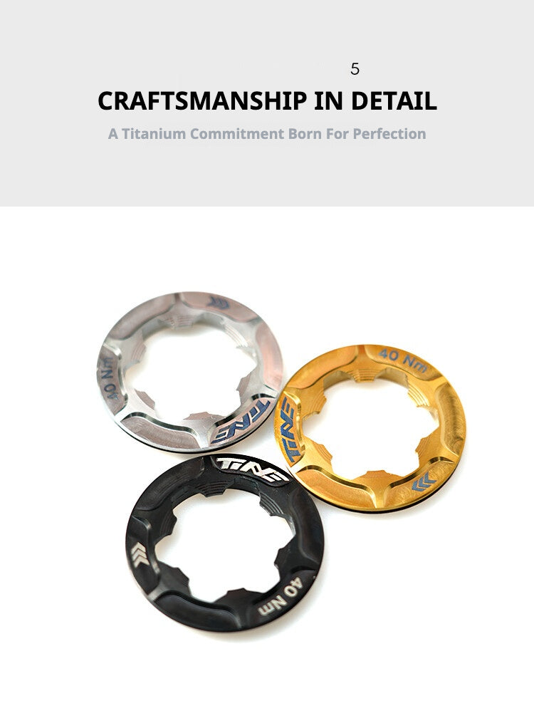 Titanium CNC Center Lock Rotor Lockring | Compatible with Shimano CLX XR R9270 R9170 R8170 RT-MT Series | 5g Ultralight | Color Options Available 1PCS