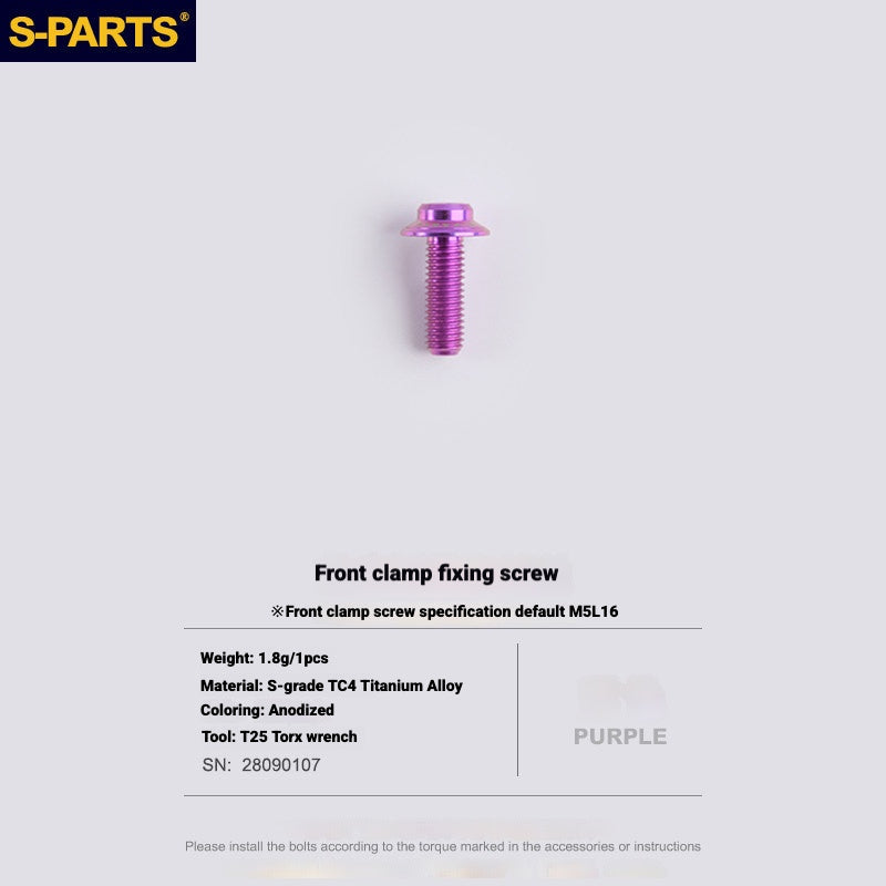 S-PARTS 로드 바이크 디스크 브레이크 티타늄 합금 나사 세트, SRAM RED Force Rival 12단 AXS용