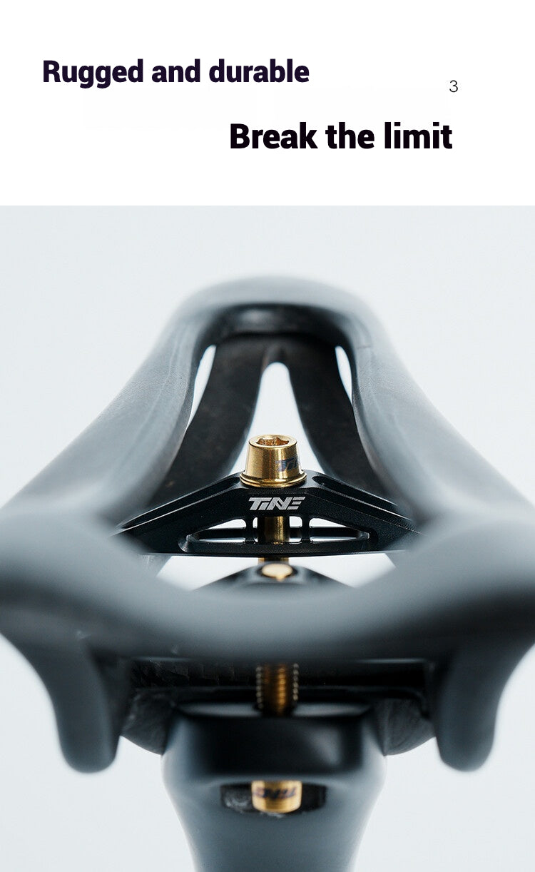 TiNE Ultra-Light 6.8g Seat Clamp & Leveling Assembly | Compatible with Specialized SL8 Aethos, Colnago & DARIMO Seatposts | CNC Titanium Precision