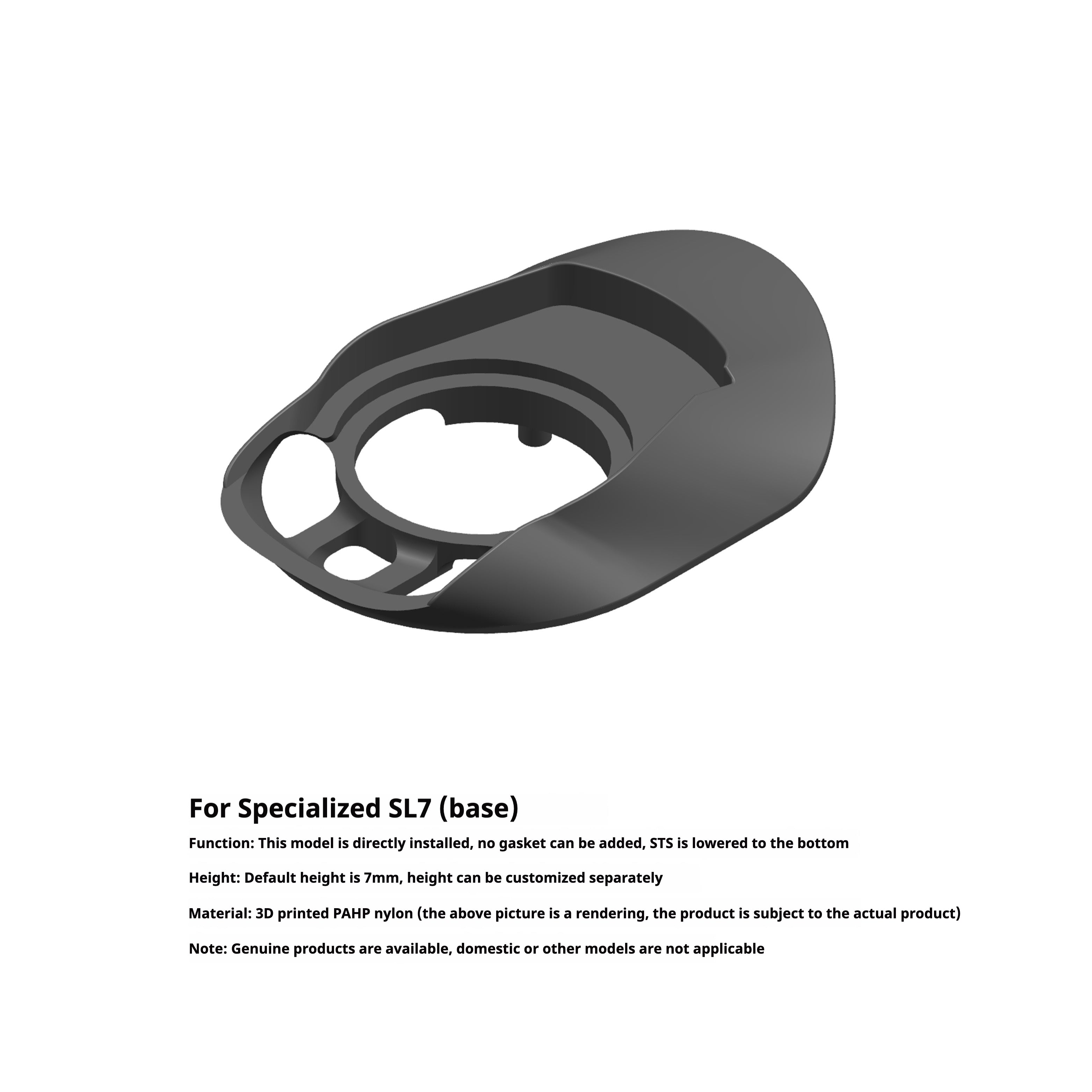 EXS AeroVer Integrated Handlebar Custom Spacers & Adapters – Compatible with Giant Propel, BMC, Cannondale, Trek, Specialized & More