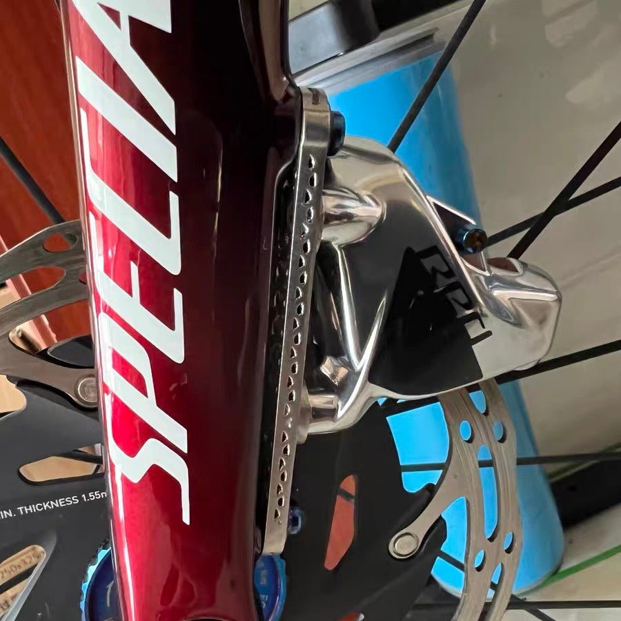 Titanium 140-160mm Disc to Flat Mount Adapter|3D Printed Road Bike Brake Converter|SL8 & Universal