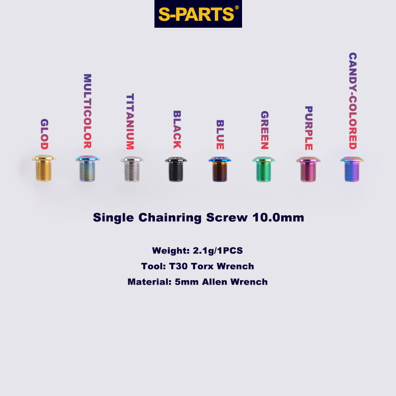 S-Grade TC4 Titanium Alloy Chainring Screws - Compatible with 3.5/7/8.5/10MM SRAM AXS Road Bikes