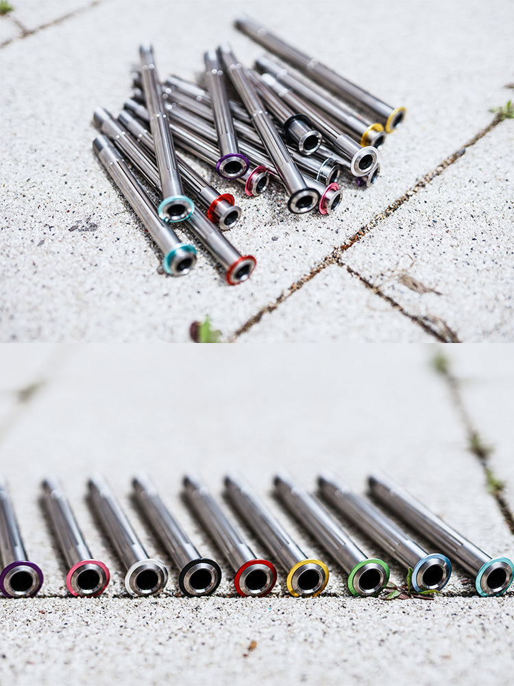 Chaser Ultralight Titanium Thru Axle Set for GIANT TCR & Propel | TC11 Titanium | 116mm/161mm | 37g Per Pair