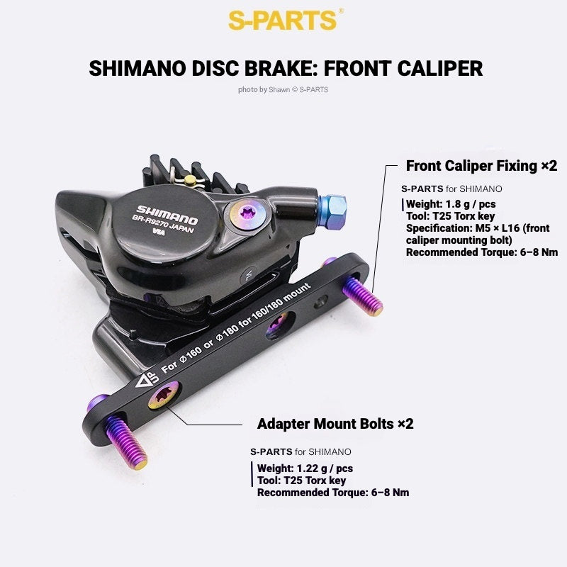 Shimano Dura-Ace R9270 Titanium Disc Brake Bolt Kit