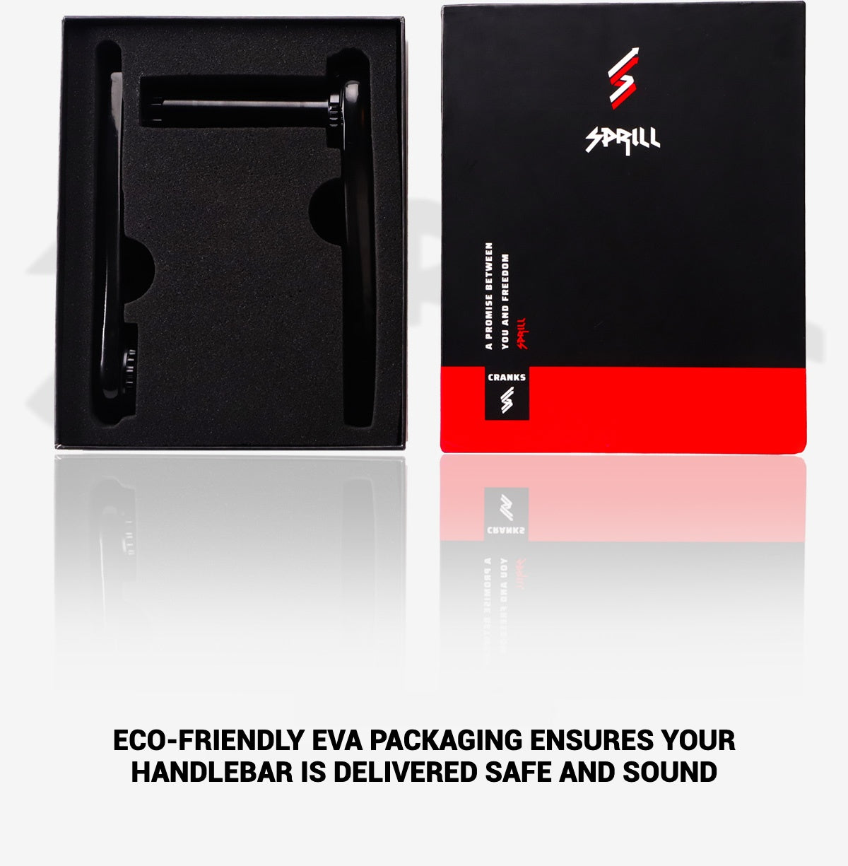 SPRILL High-Strength Carbon Road Crankset | Ultra-Lightweight | EASTON-Compatible with XCADEY Gen2 Power Meter