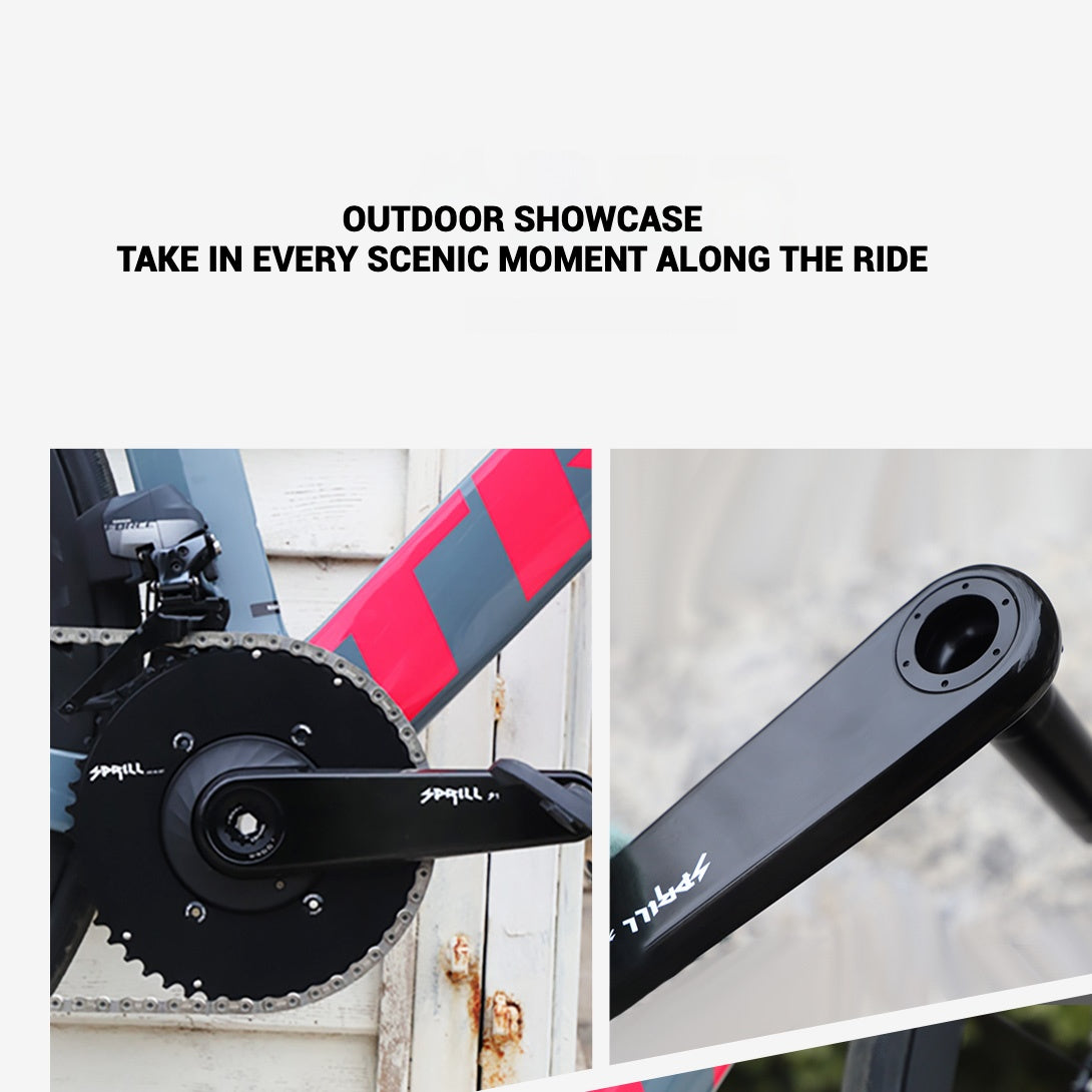 SPRILL High-Strength Carbon Road Crankset | Ultra-Lightweight | EASTON-Compatible with XCADEY Gen2 Power Meter