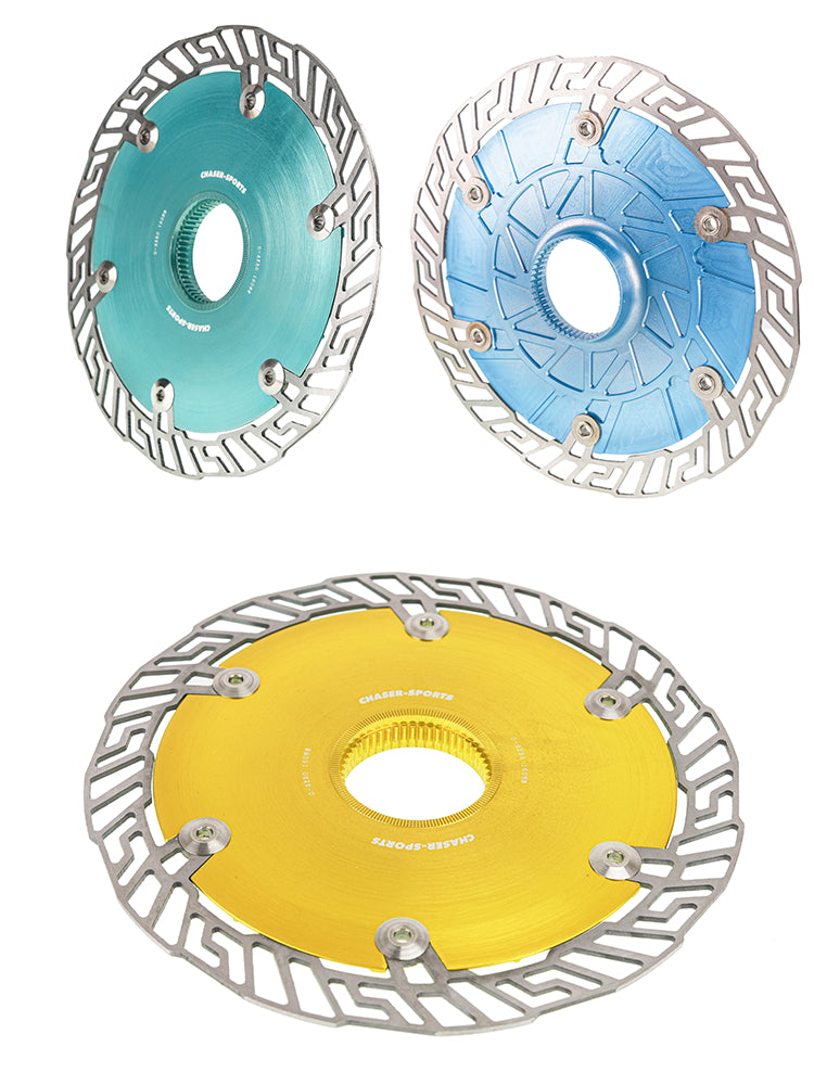 Chaser 0-AERO Ultra-Light Aero Disc Brake Rotor – 160mm / 140mm | Road Bike, TT & Triathlon, CNC Machined, Center Lock