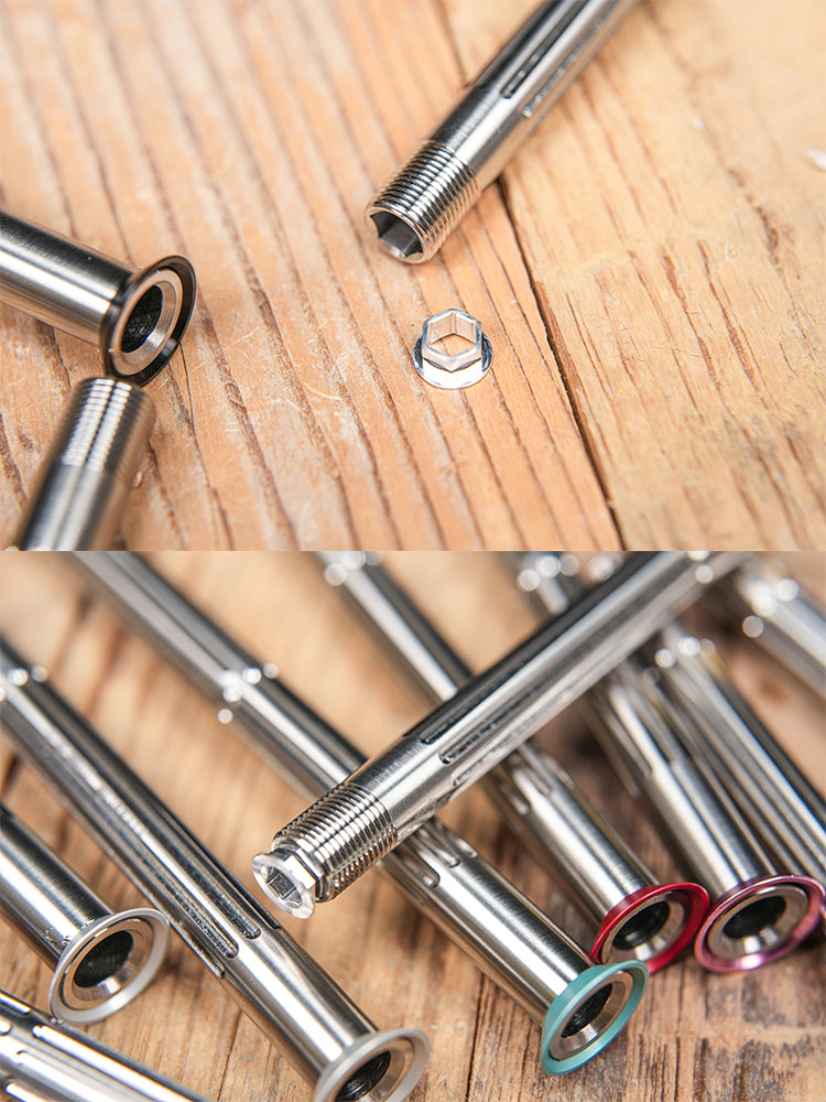 Ultra-Light Titanium Thru-Axle Set for Road Bikes - Compatible with Specialized/Roubaix/Tarmac SL6/SL7/SL8/Crux