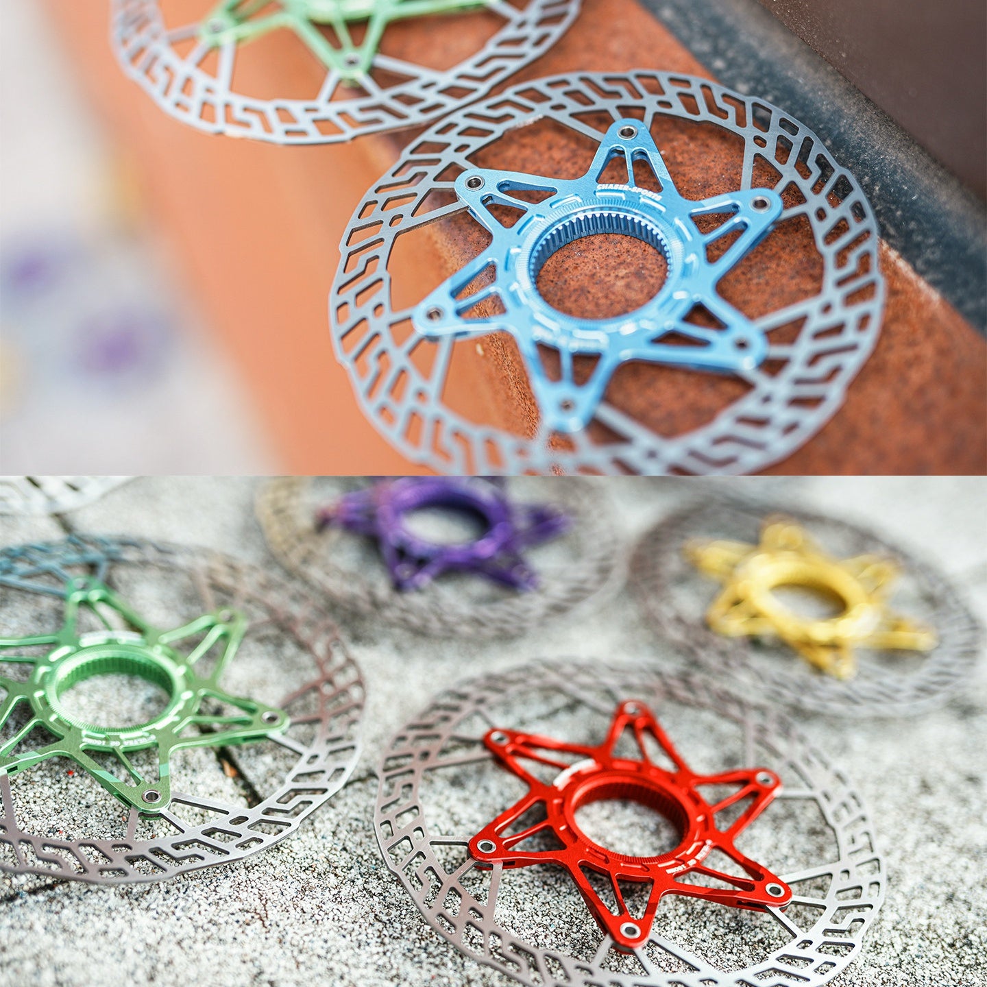 Chaser G2 Ultra-Light Center Lock Disc Brake Rotor 140/160mm | 7075 CNC + SUS420 | Titanium Rivets Upgrade